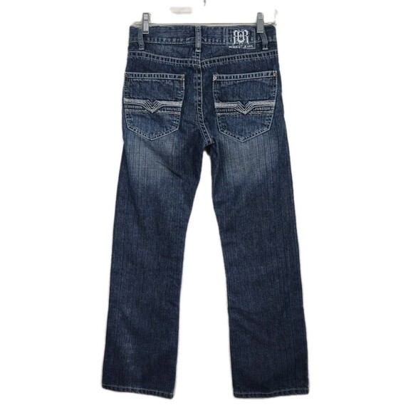 Request Jeans Bootcut Jeans Girls' Size 14 (28 inches) Blue Embroidered Pockets - Picture 2 of 9